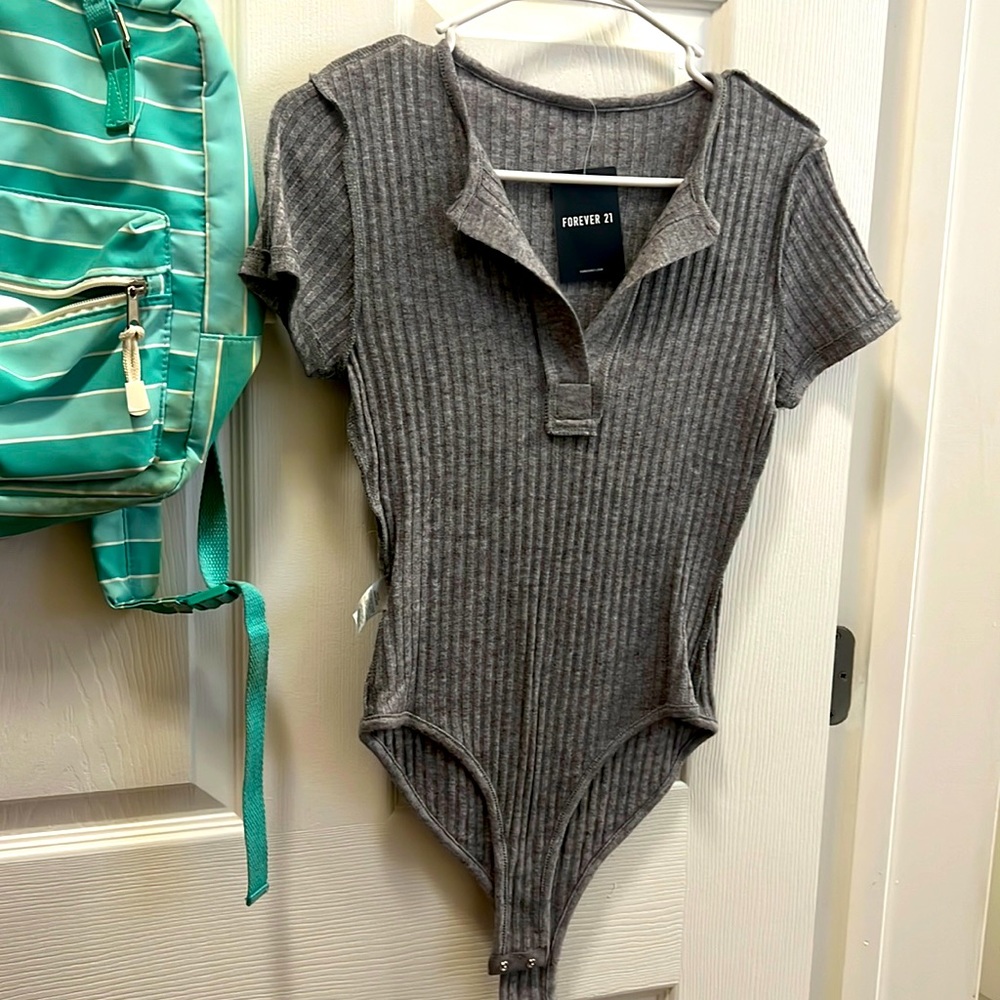 Forever 21 Gray Bodysuit